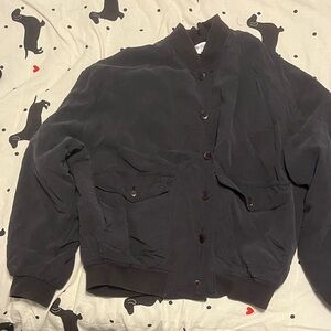 Men's Dark Gray Bomber Jacket